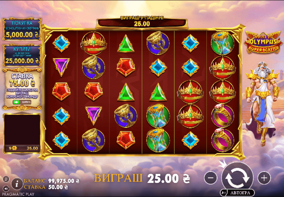 Gates of Olympus Super Scatter Демо 1