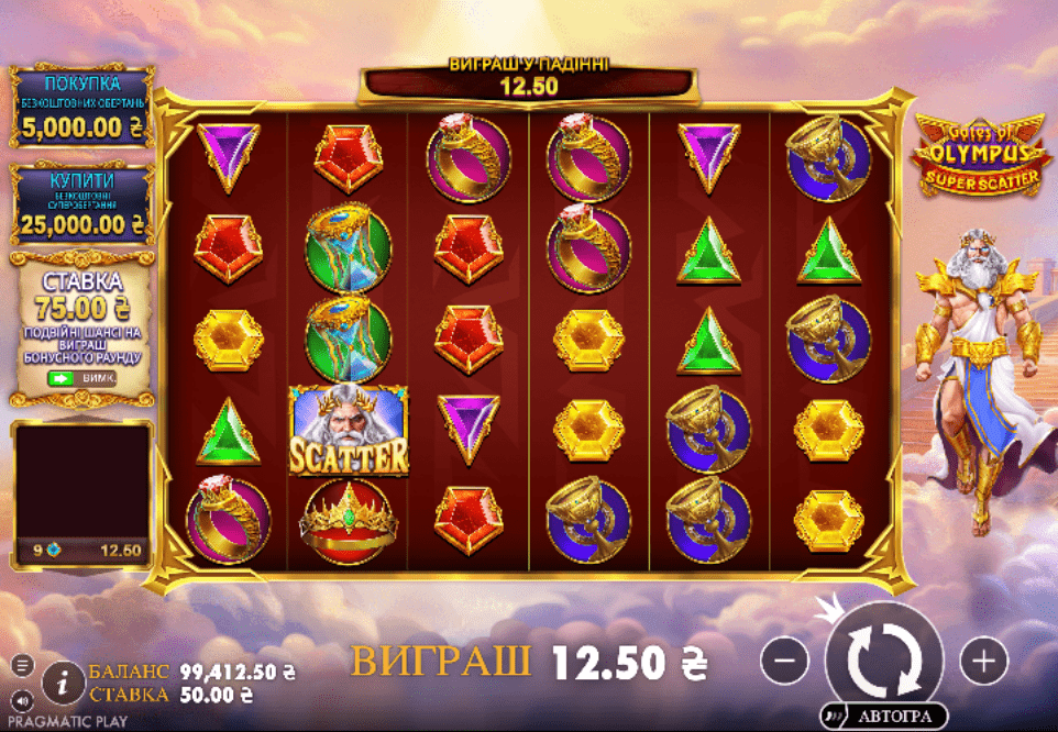 Gates of Olympus Super Scatter Демо 4